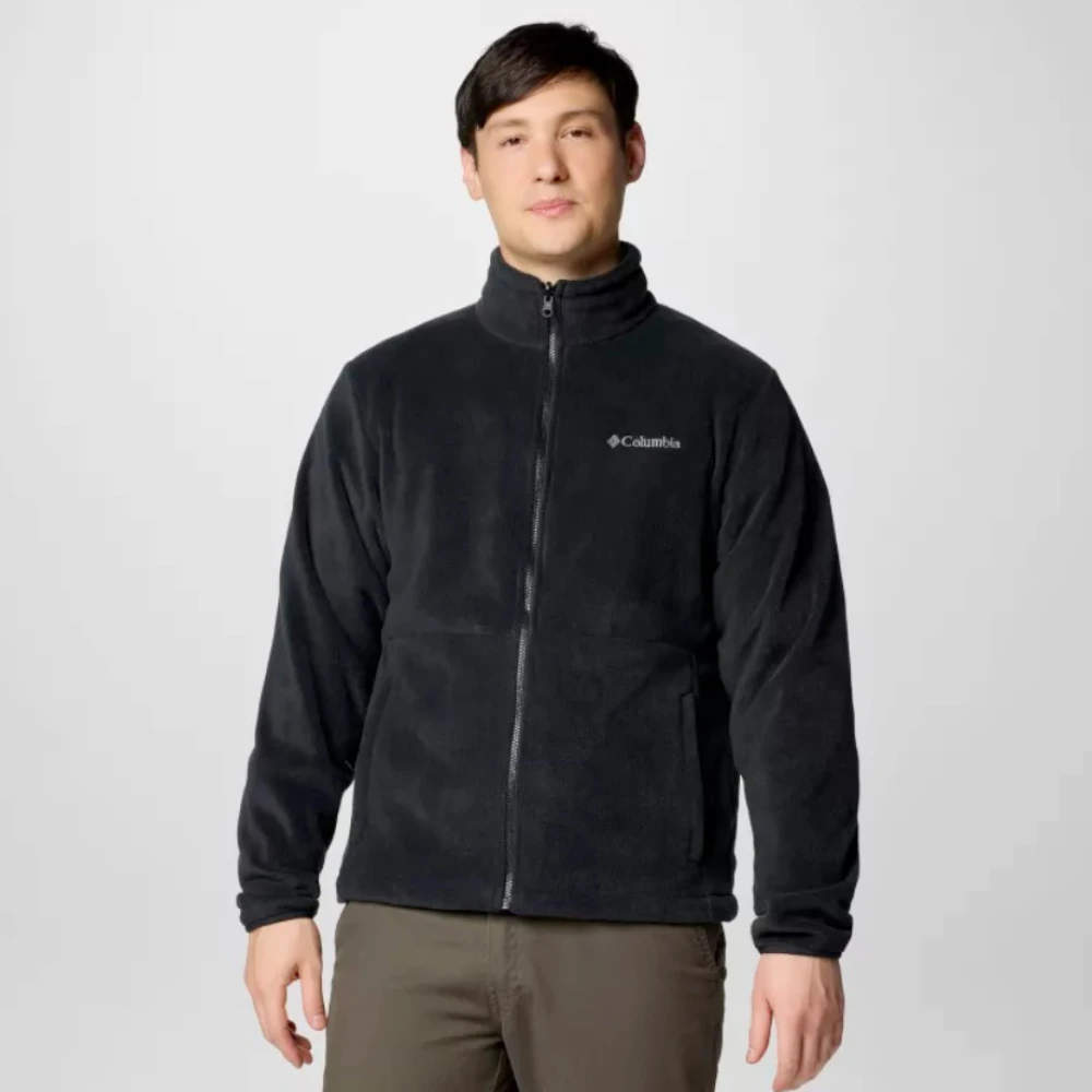 Columbia Zwarte Waterdichte Uitwisselbare Jas met Fleece Voering Black Heren