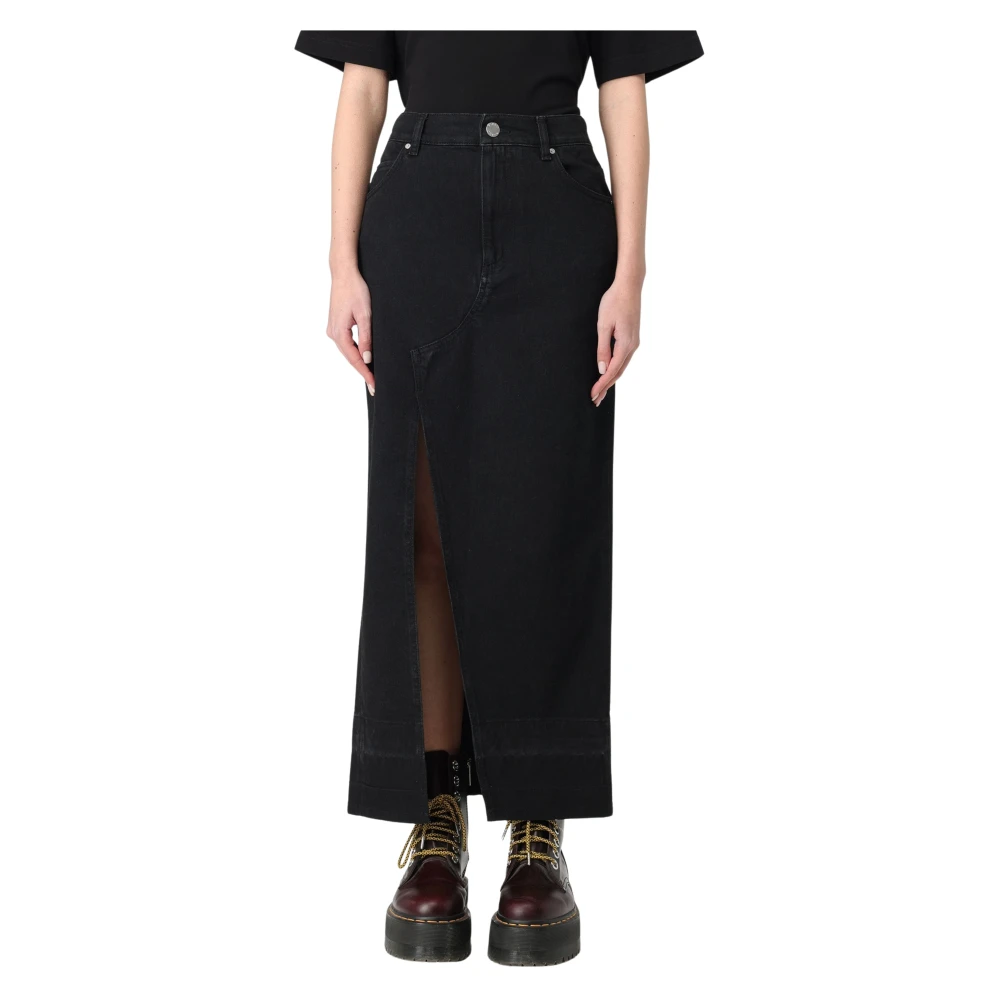 pinko Denim Rok met Cairo Stijl Black Dames