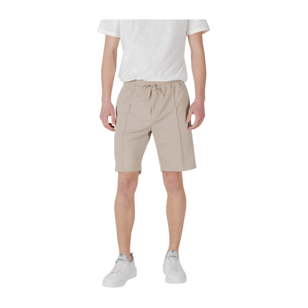 Antony Morato Men's Beige Casual Shorts, M, Lace-Up Shorts
