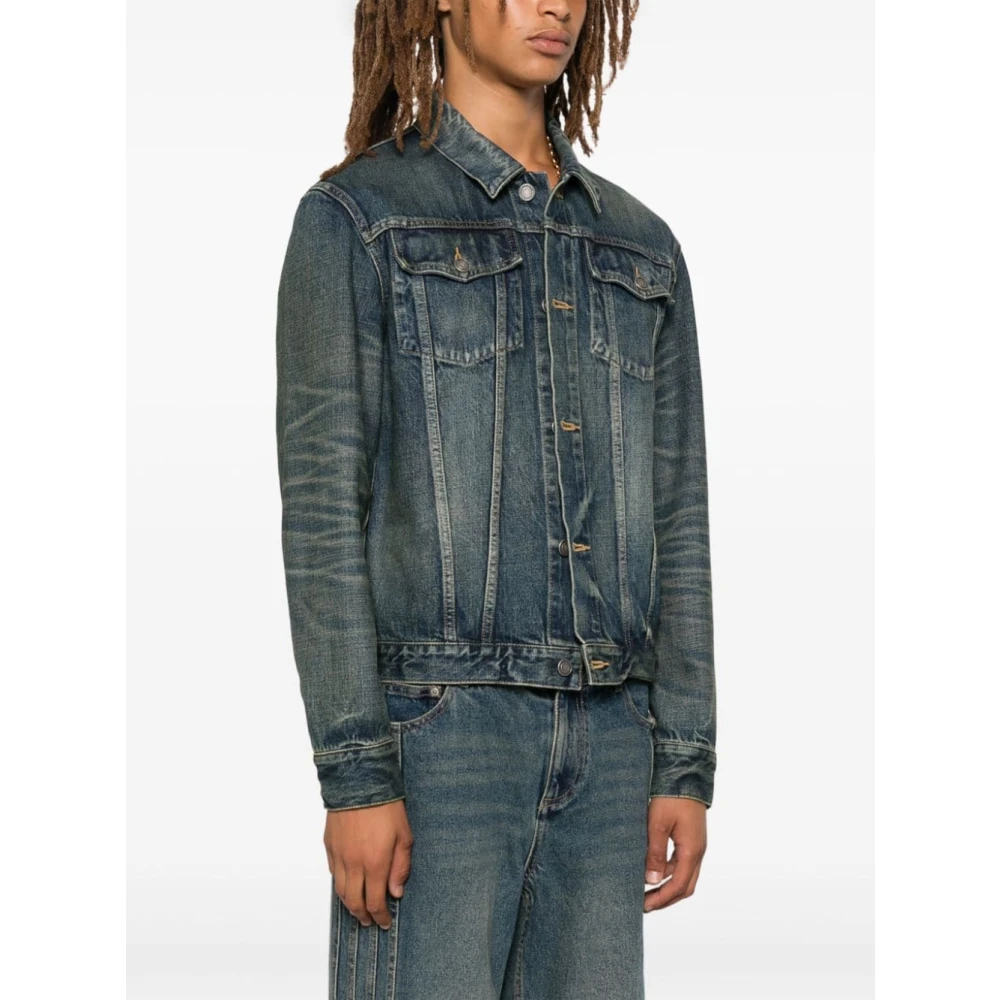 Saint Laurent Denim Jas Blue Heren