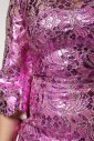 metallic-fuchsia-floral-sheath-mini-dress