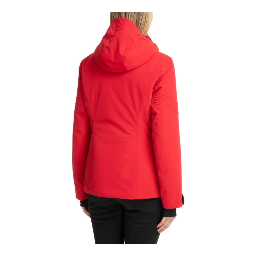 Emporio Armani EA7 7 Ski Jas met Capuchon Red Dames