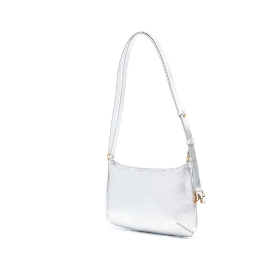 Palm Angels Stijlvolle Schoudertassen met Lategram Ontwerp Gray Dames