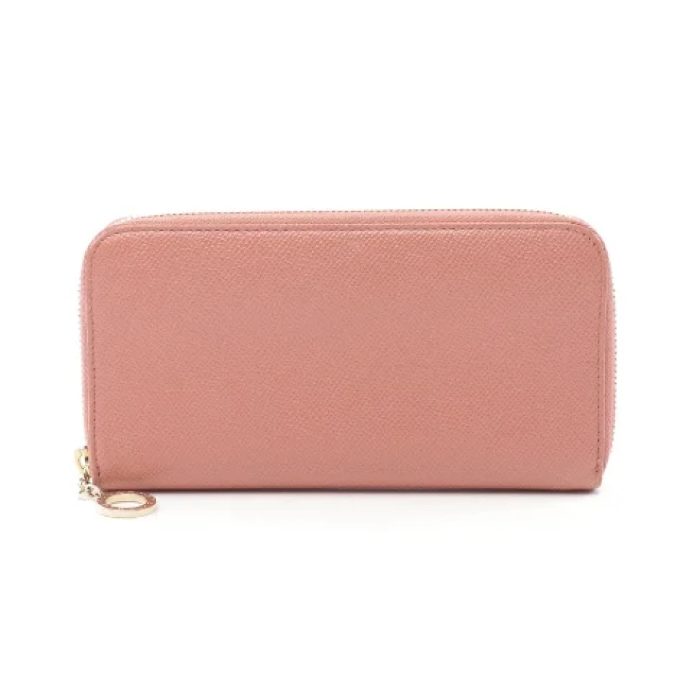Bvlgari Vintage Pre-owned Leather wallets Pink Dames