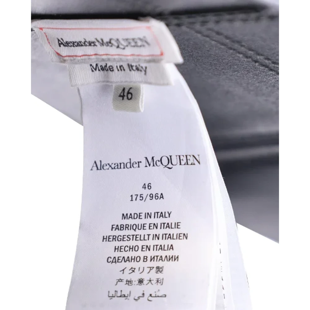 Alexander McQueen Pre-owned Leather tops Black Dames