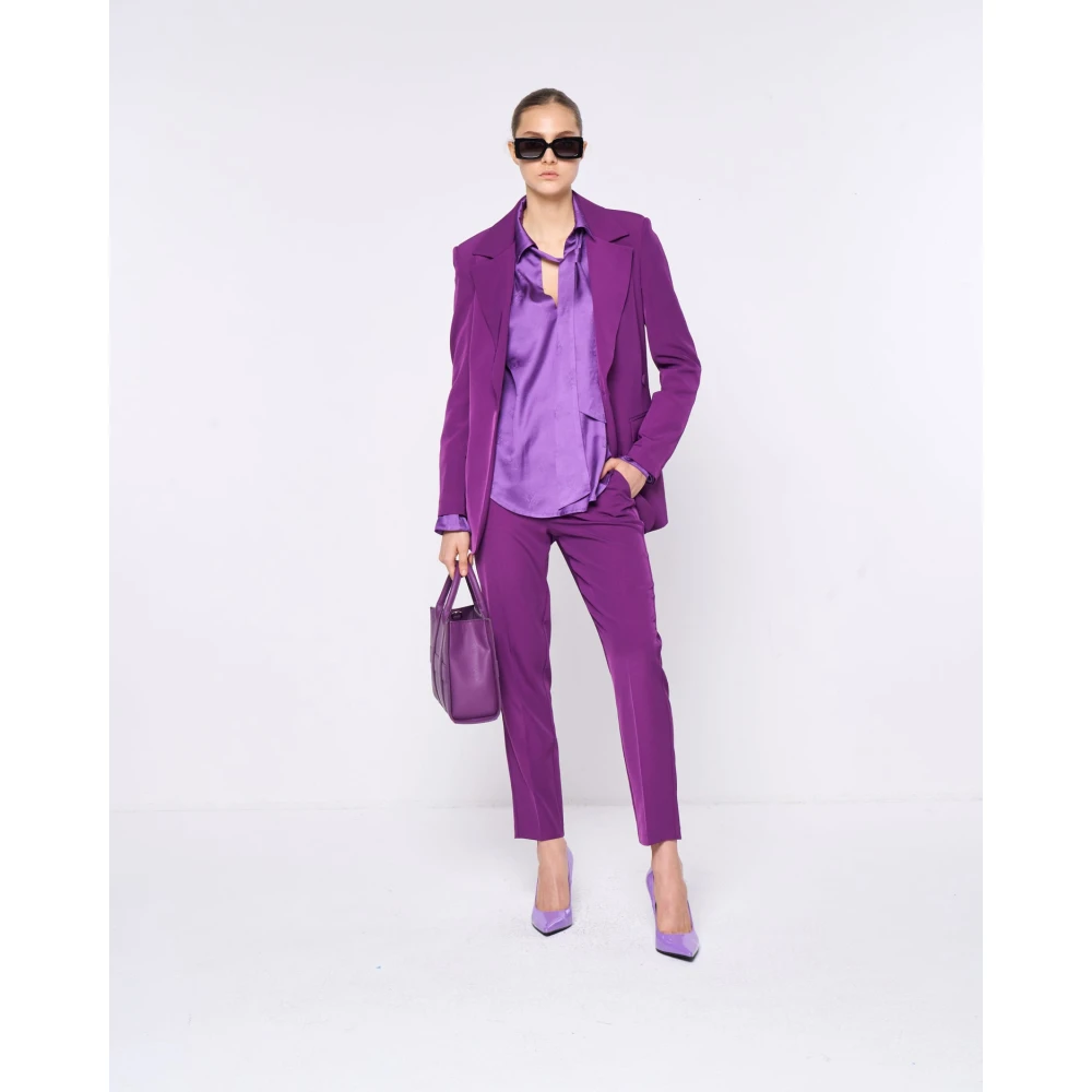 Silvian Heach Blazer met gerimpelde taille Purple Dames