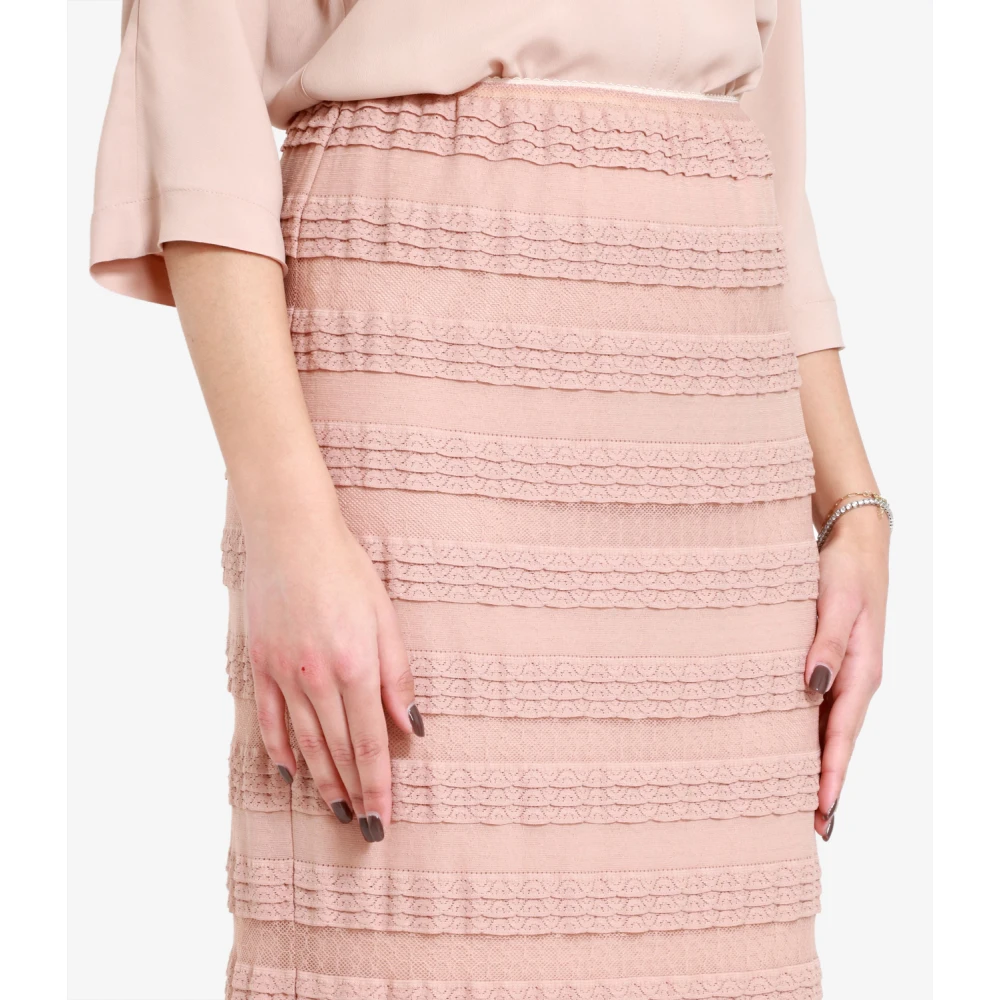 N21 Midi Skirts Pink Dames