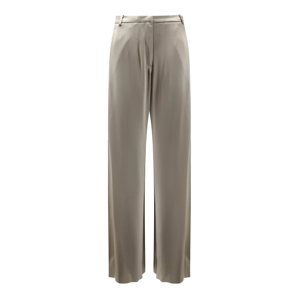 Alysi Women's Beige Wide Trousers - Wide Trousers - S - Trousers
