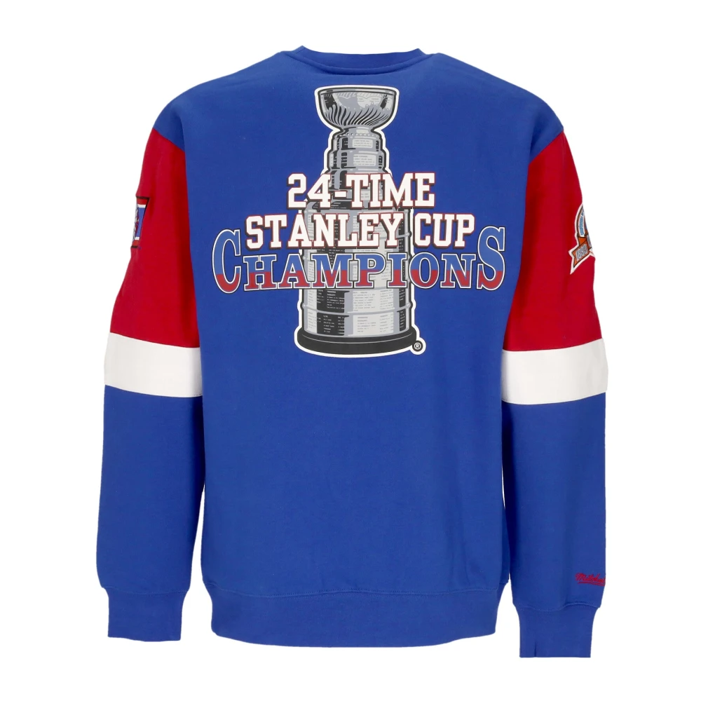 Mitchell & Ness NHL Crewneck Sweatshirt Viering Teamkleuren Blue Heren