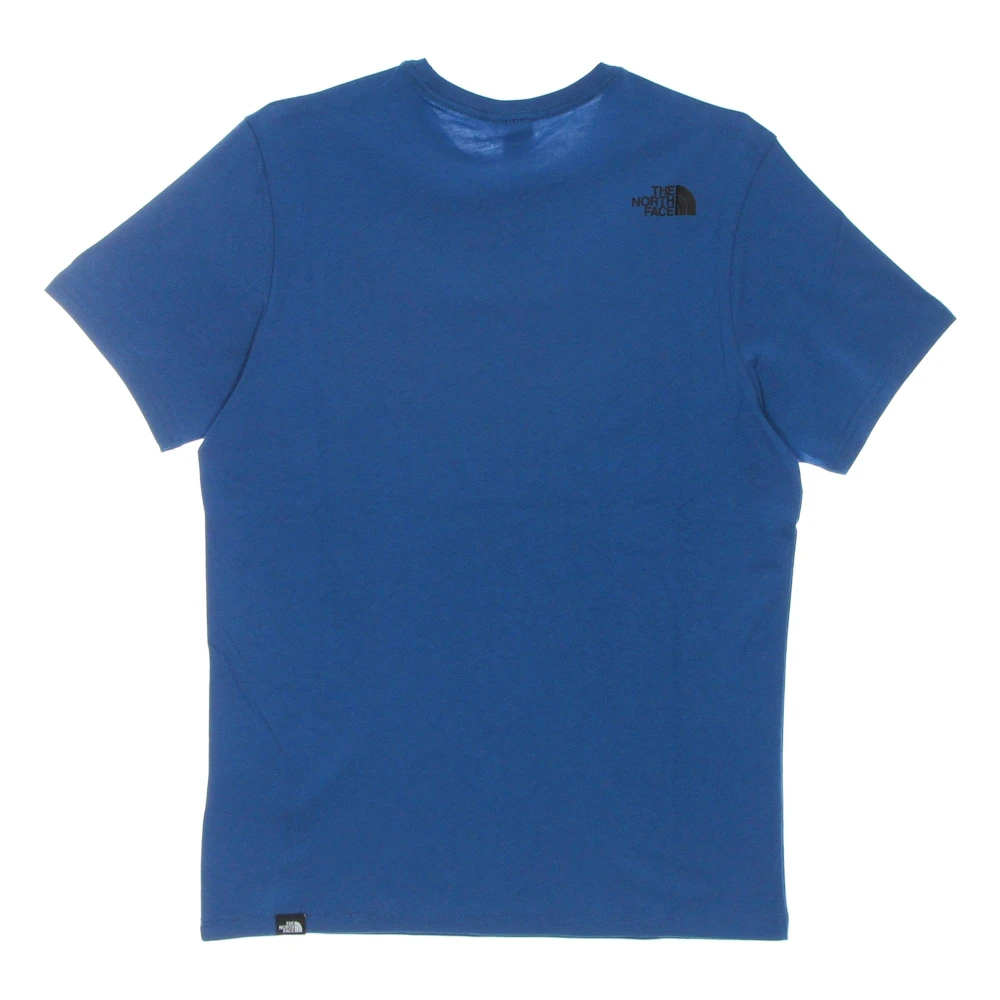 The North Face Blauw Fijn Tee Korte Mouw T-Shirt Blue Heren