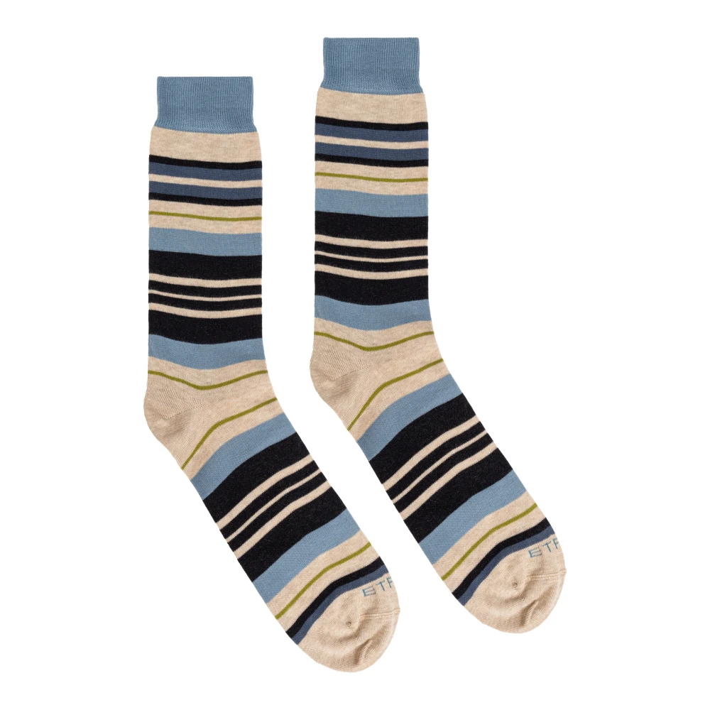 ETRO Lange gestreepte sokken Multicolor Heren