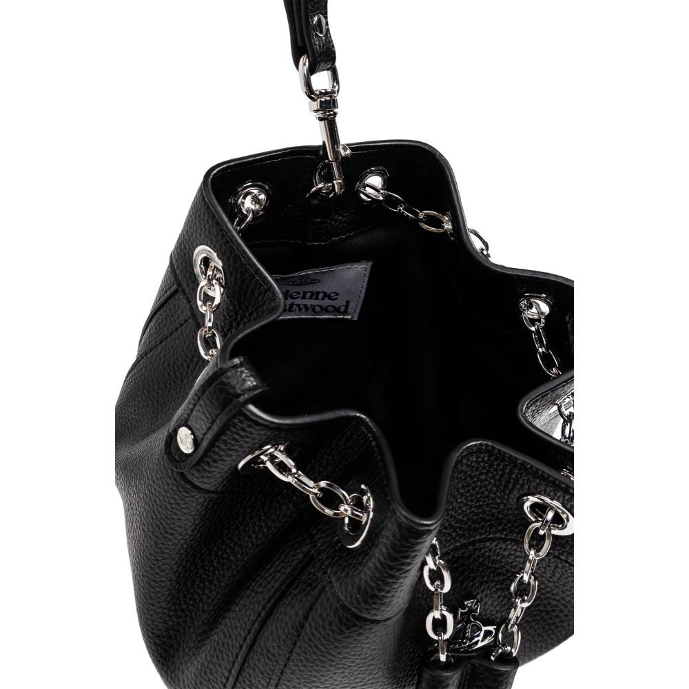 Vivienne Westwood Chrissy Small bucket tas Black Dames