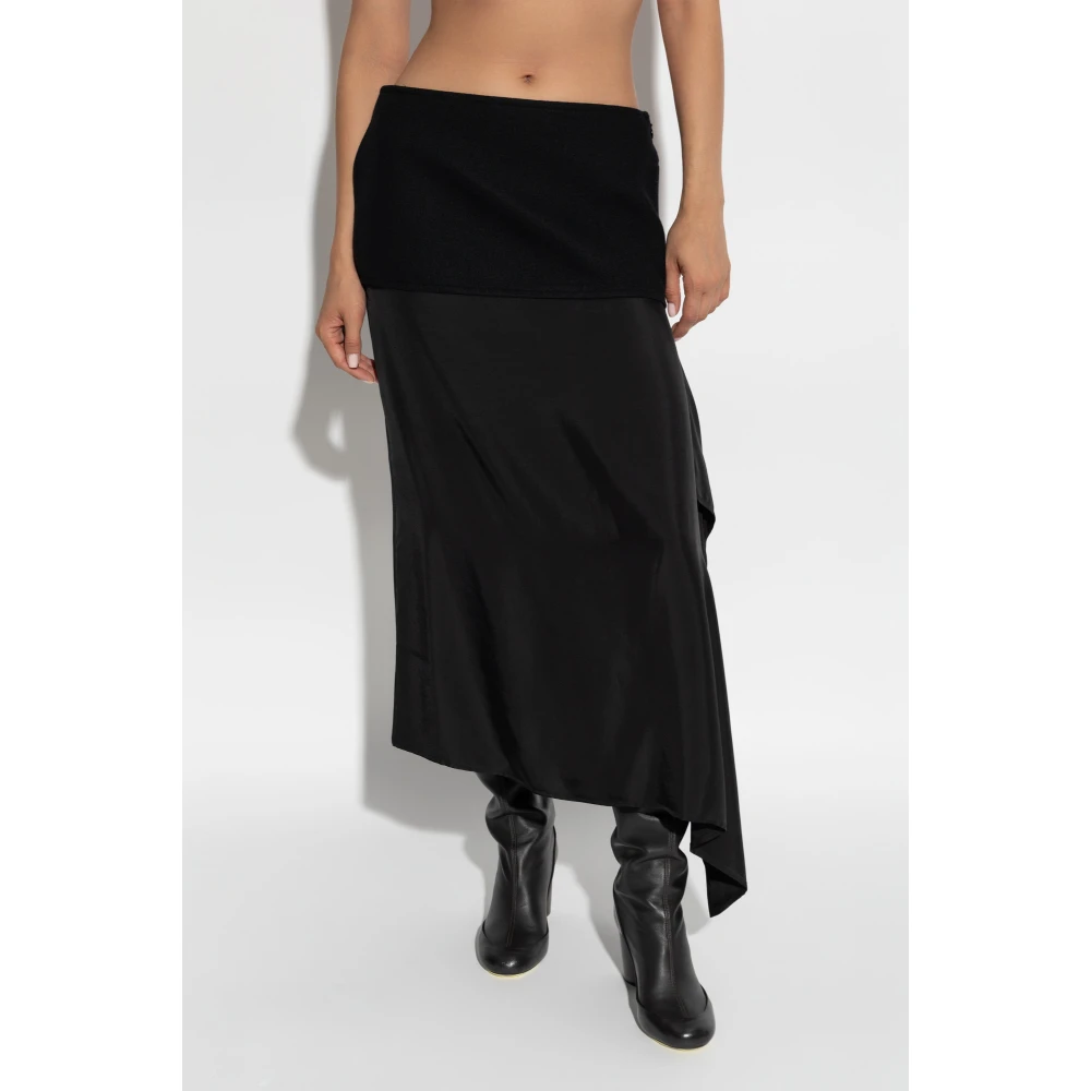 Jil Sander Rok gemaakt van gemengde materialen Black Dames