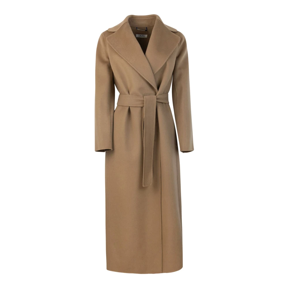 Max Mara Studio Poldo Coat - Female - Belted Coats - Brown - 2XS - Coats
