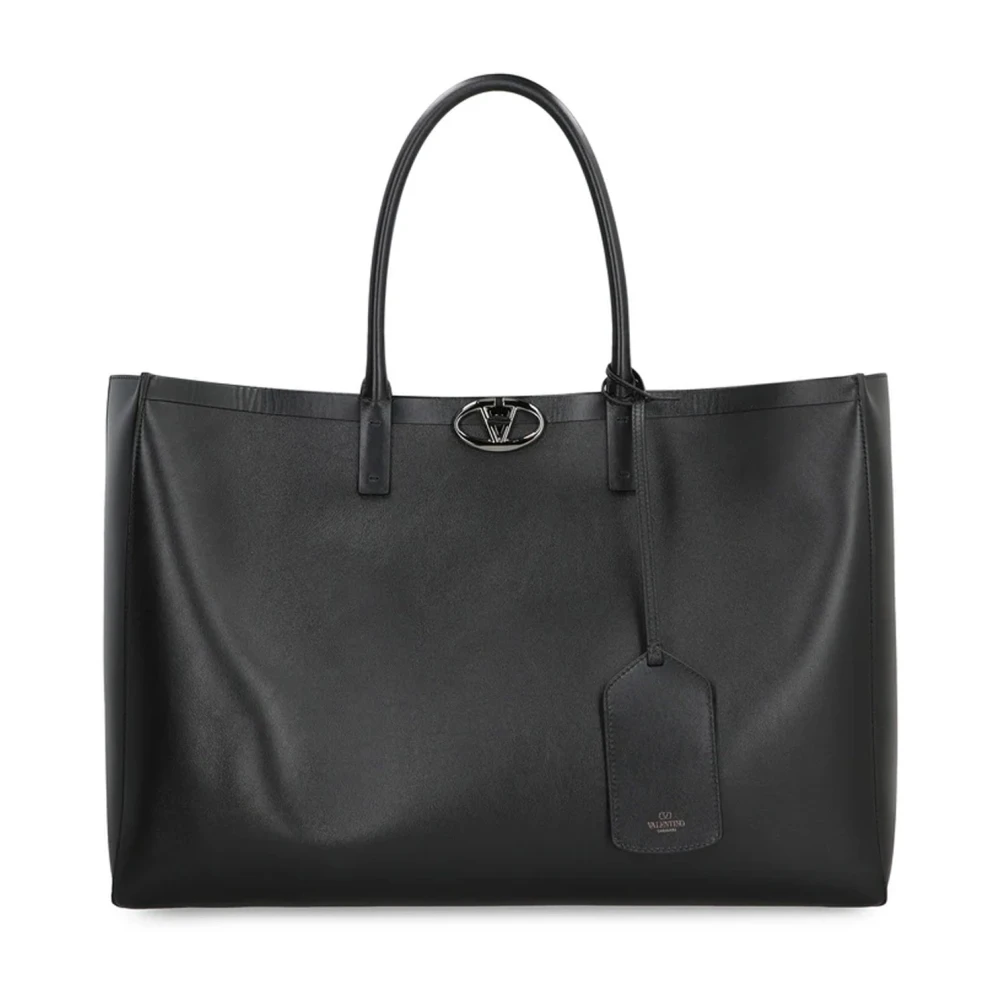 Valentino Garavani Men's Black Vlogo Locker Tote Bag