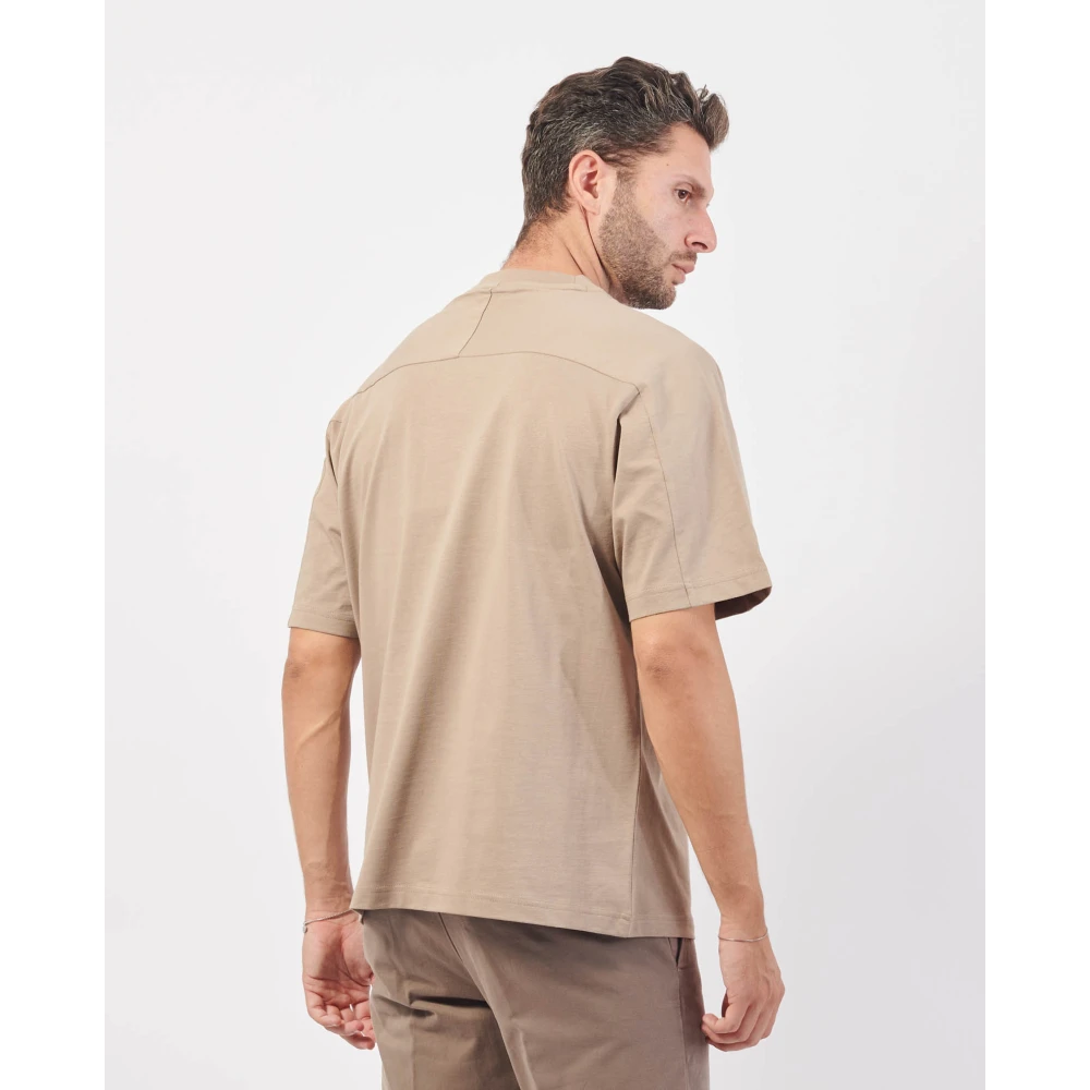 Hugo Boss Beige Pocketcargo T-shirt met Logozak Beige Heren