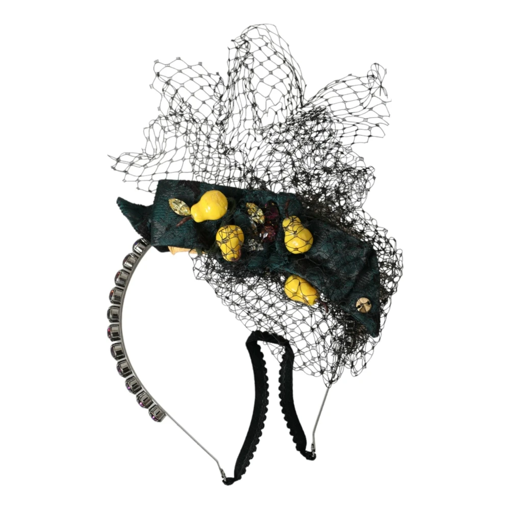 Dolce & Gabbana Women's Black Lemons Sicily Crystal Headband