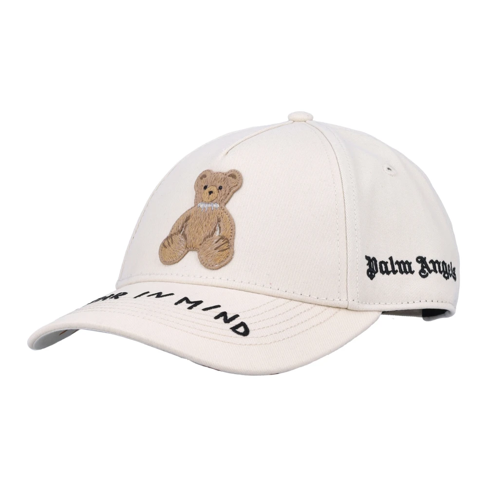 Palm Angels Bear Mind Katoenen Pet Beige Heren