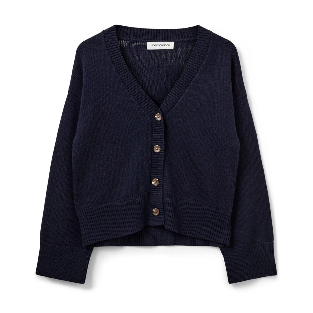 Sofie Schnoor Blue Cardigans - Female - Cardigans - L - Knitwear