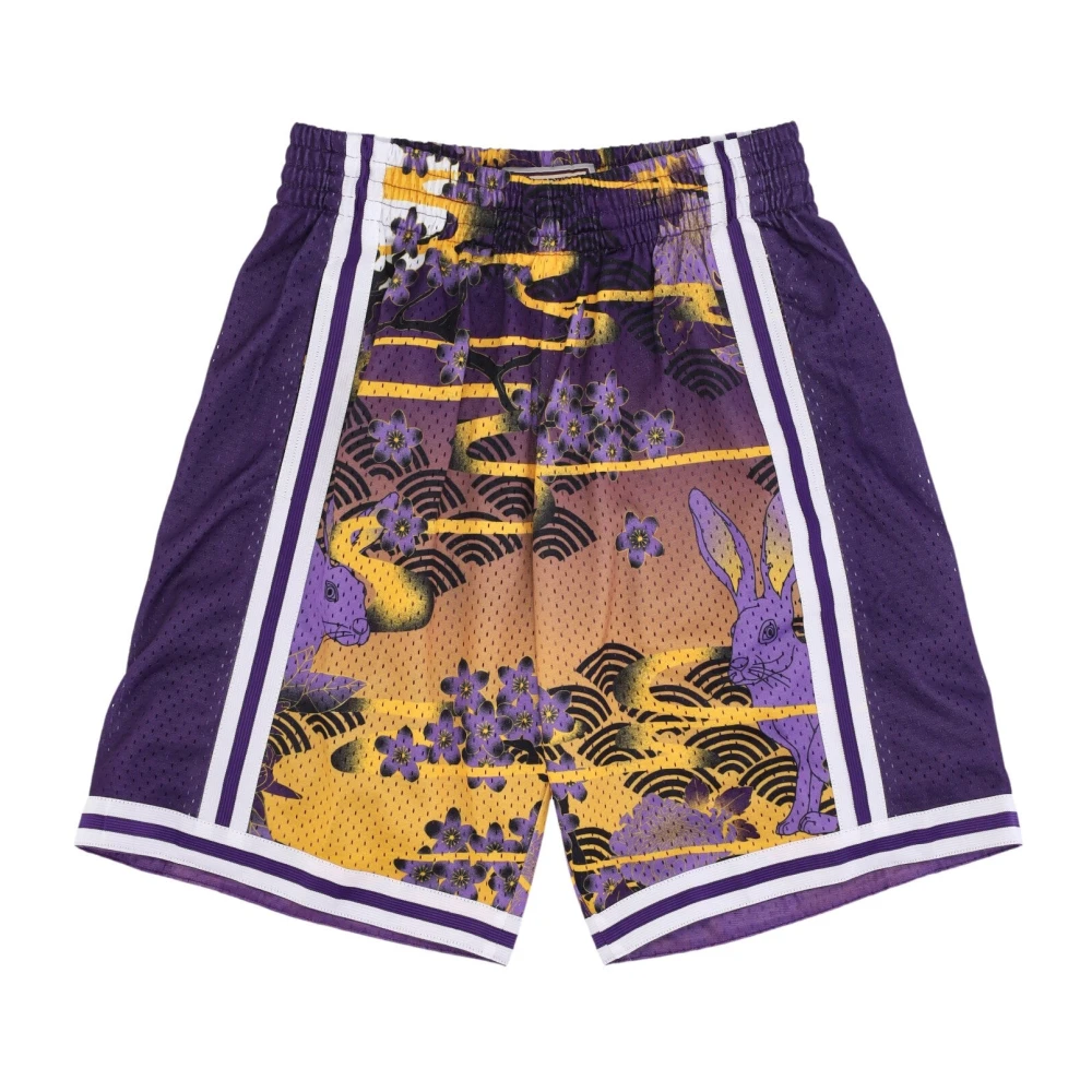 Mitchell & Ness NBA Swingman Shorts 1996 Los Angeles Lakers Multicolor, Herr