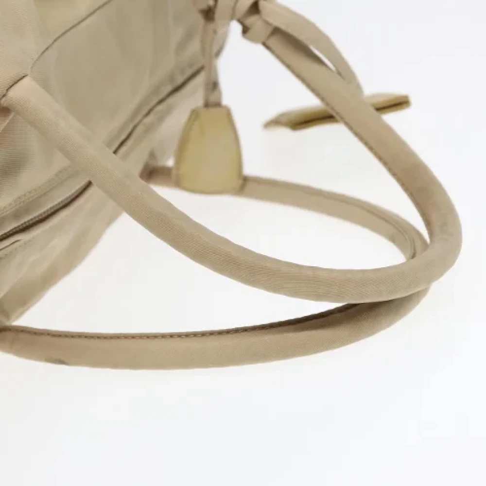 Prada Vintage Pre-owned Fabric prada-bags Beige Dames