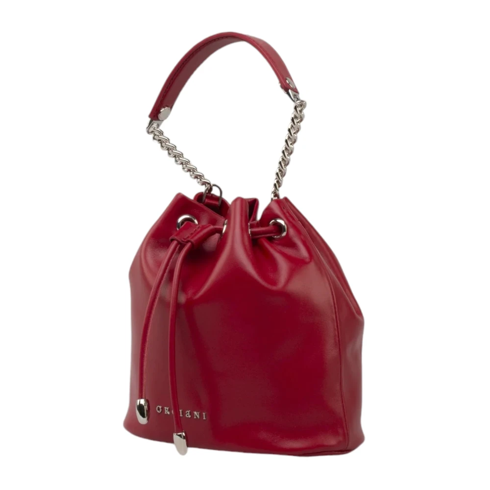 Orciani Rode Mini Bucket Bag Nest Stijl Red Dames