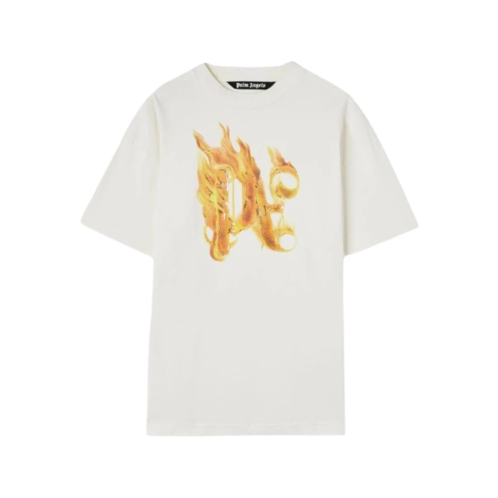 Palm Angels Stijlvolle T-shirts en Polos White Heren