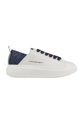 wembley-donna-en-cuir-blanc-et-talon-bleu-avec-strass