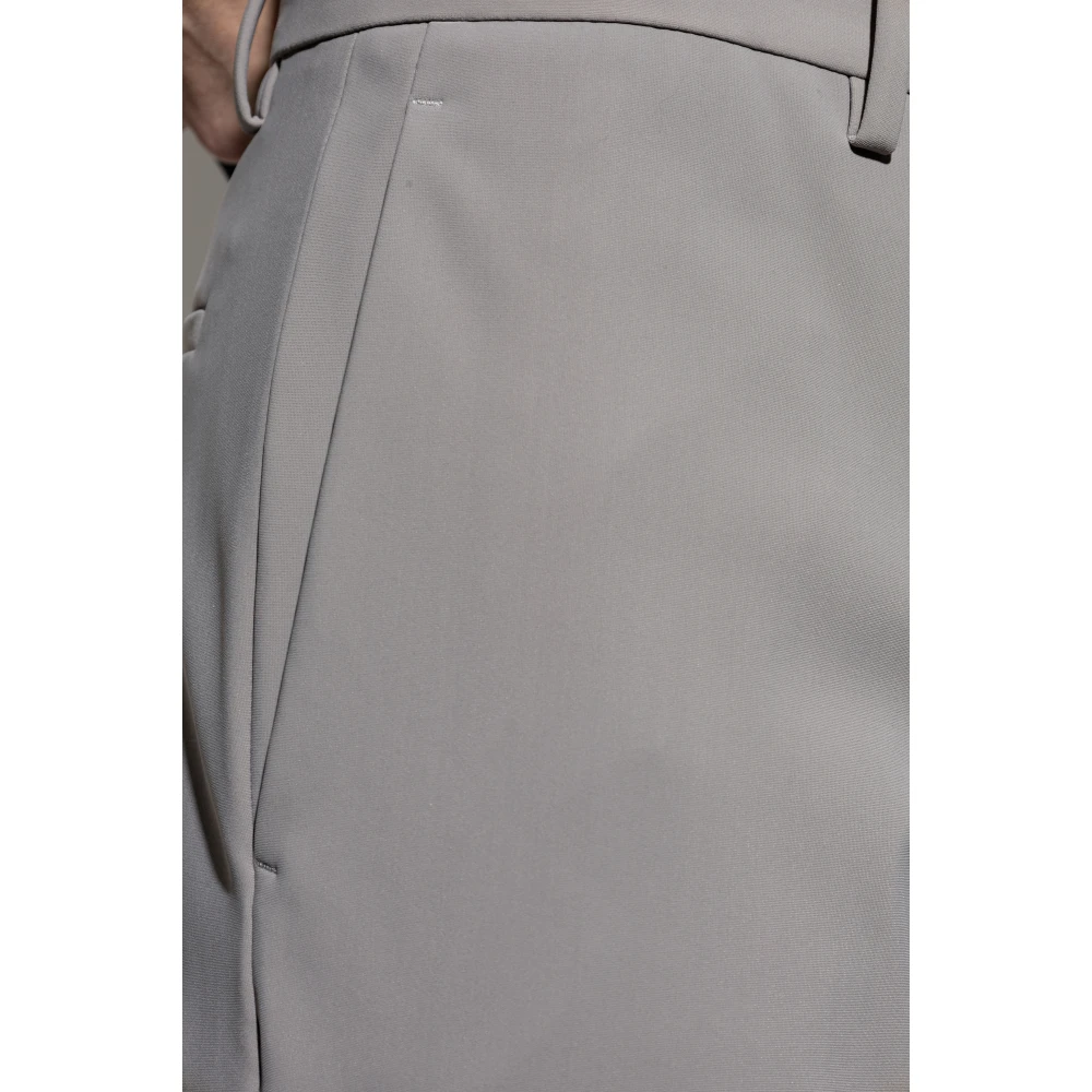 Theory Broek met taps toelopende pijpen Gray Heren
