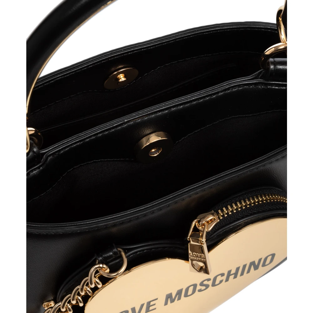 Love Moschino Baby Heart Handbag Black Dames