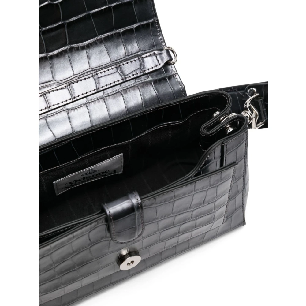 Vivienne Westwood Grijze Schoudertas met Overslag Gray Dames