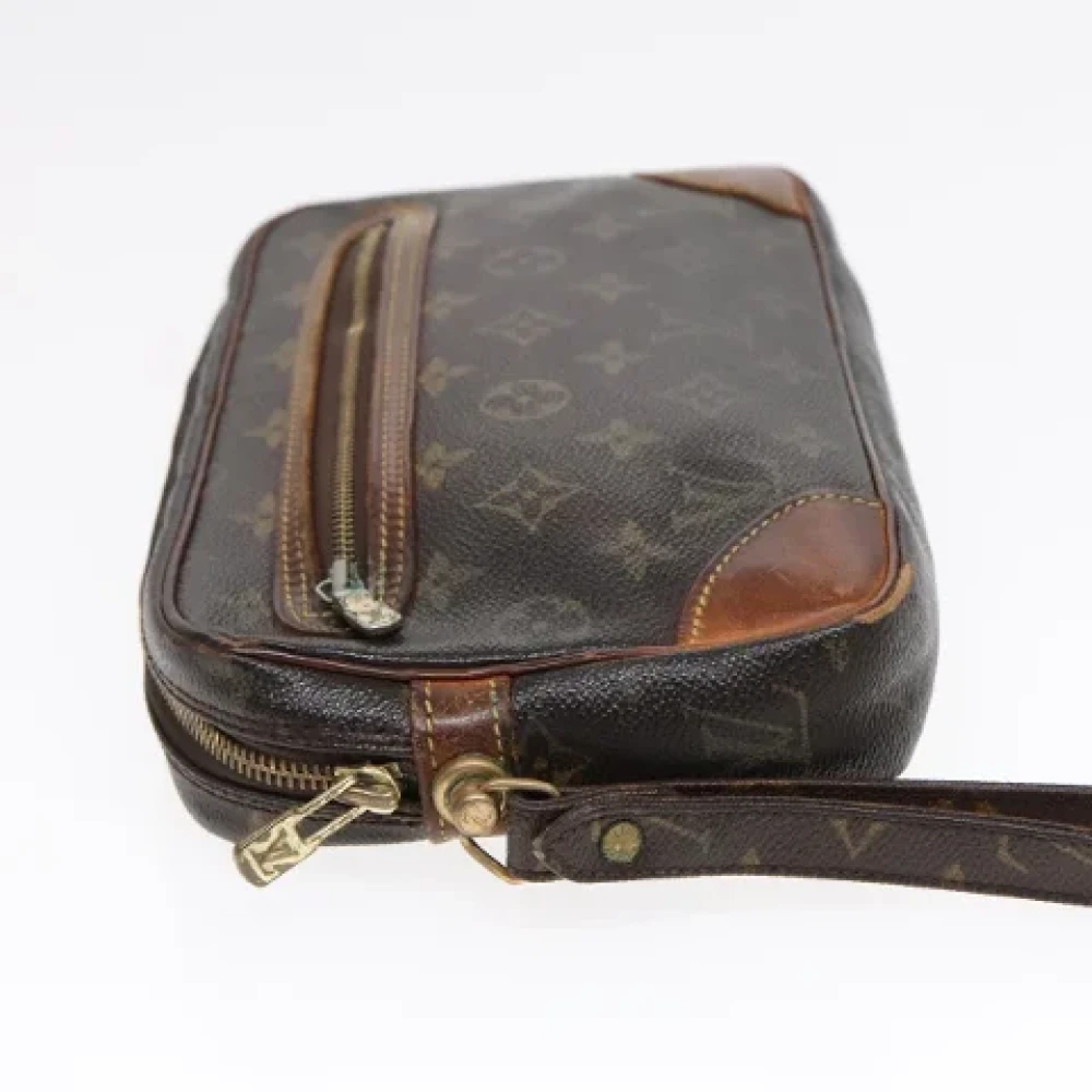 Louis Vuitton Vintage Pre-owned Canvas clutches Brown Dames