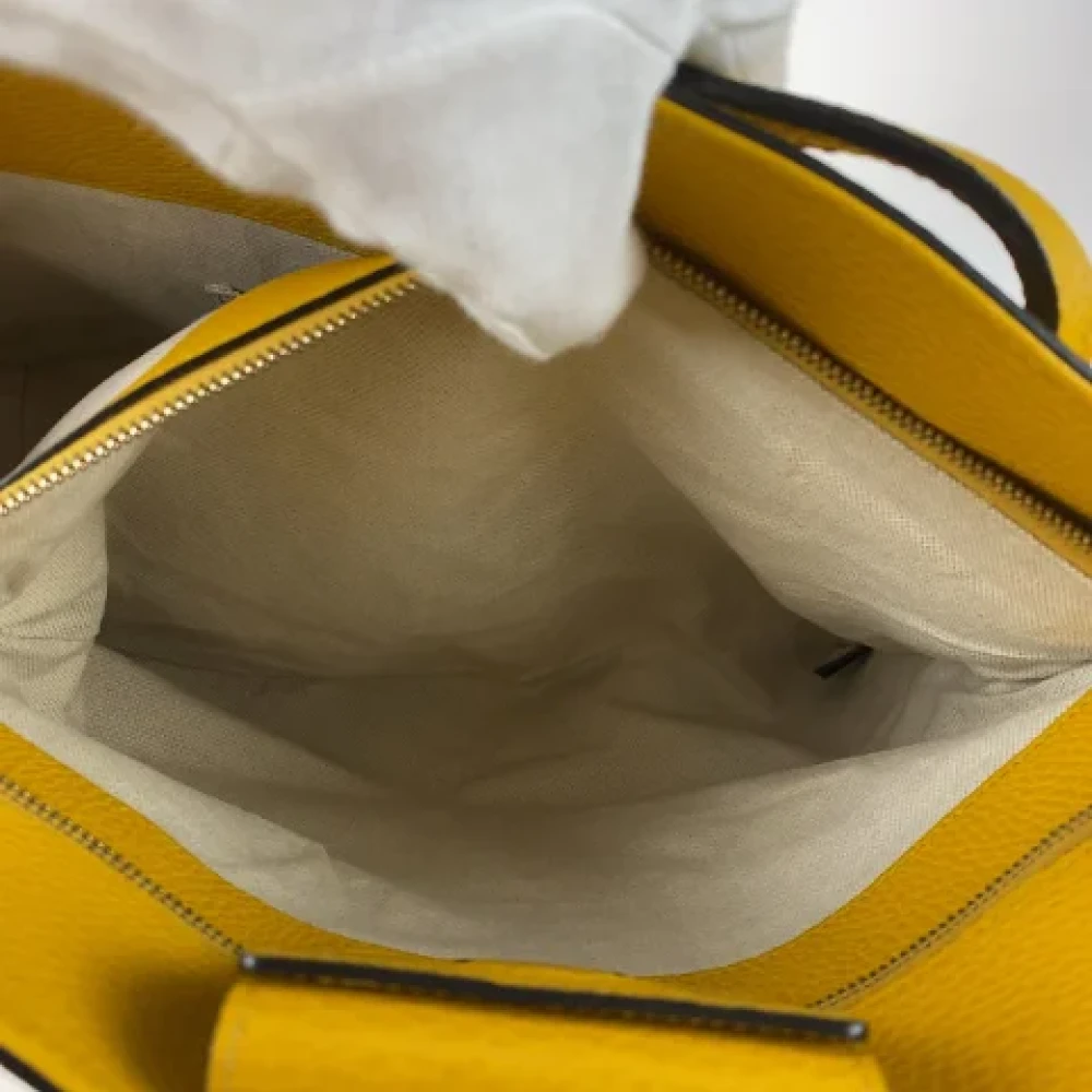 Gucci Vintage Pre-owned Leather gucci-bags Yellow Dames