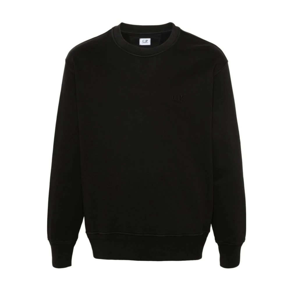 C.P. Company Stijlvolle Crew Neck Sweater Black Heren