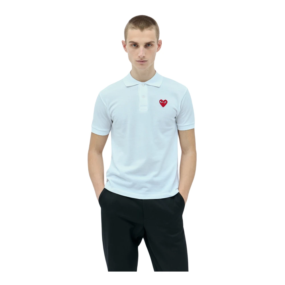 Comme des Garçons Play Polo Shirts White Heren