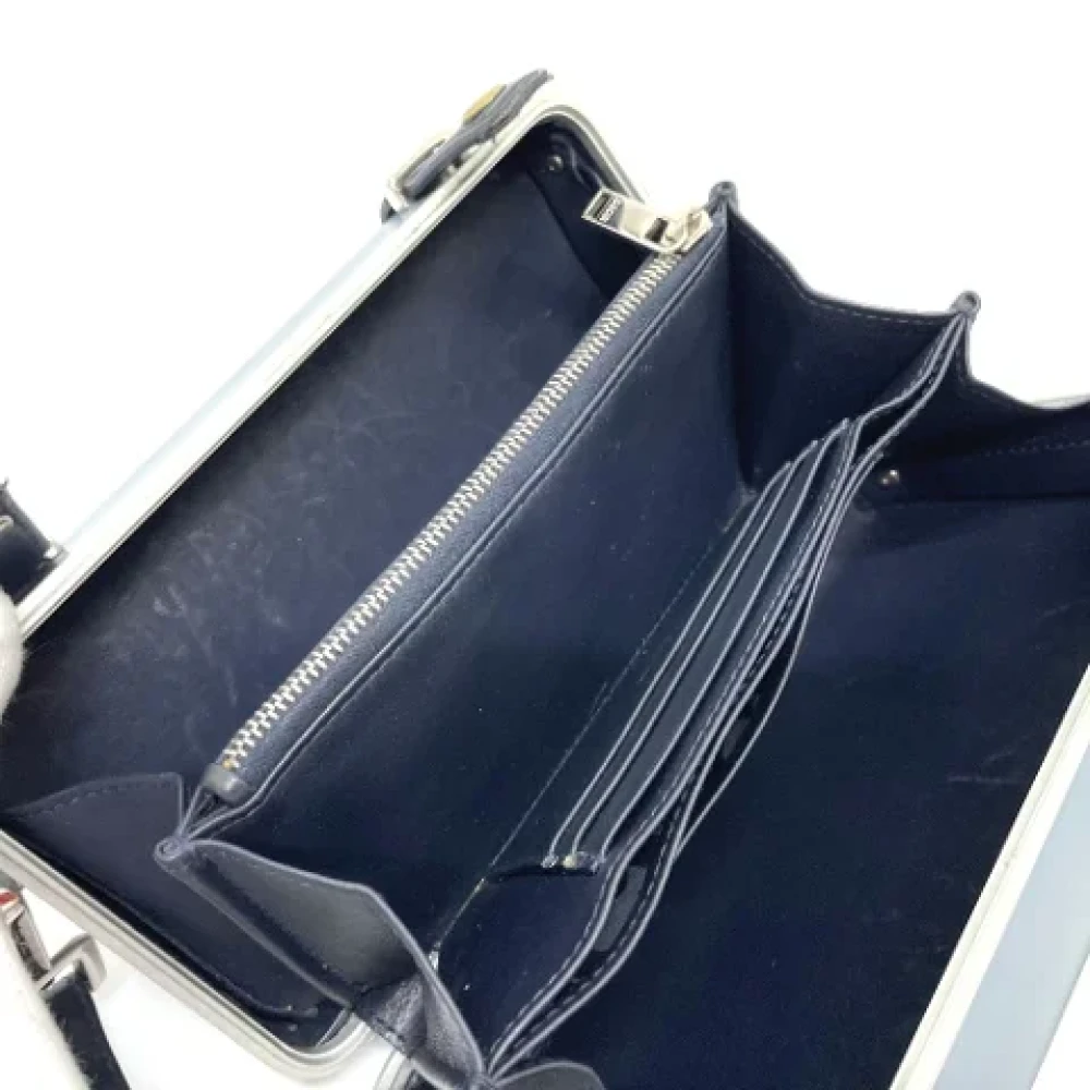 Dior Vintage Pre-owned Fabric dior-bags Blue Heren