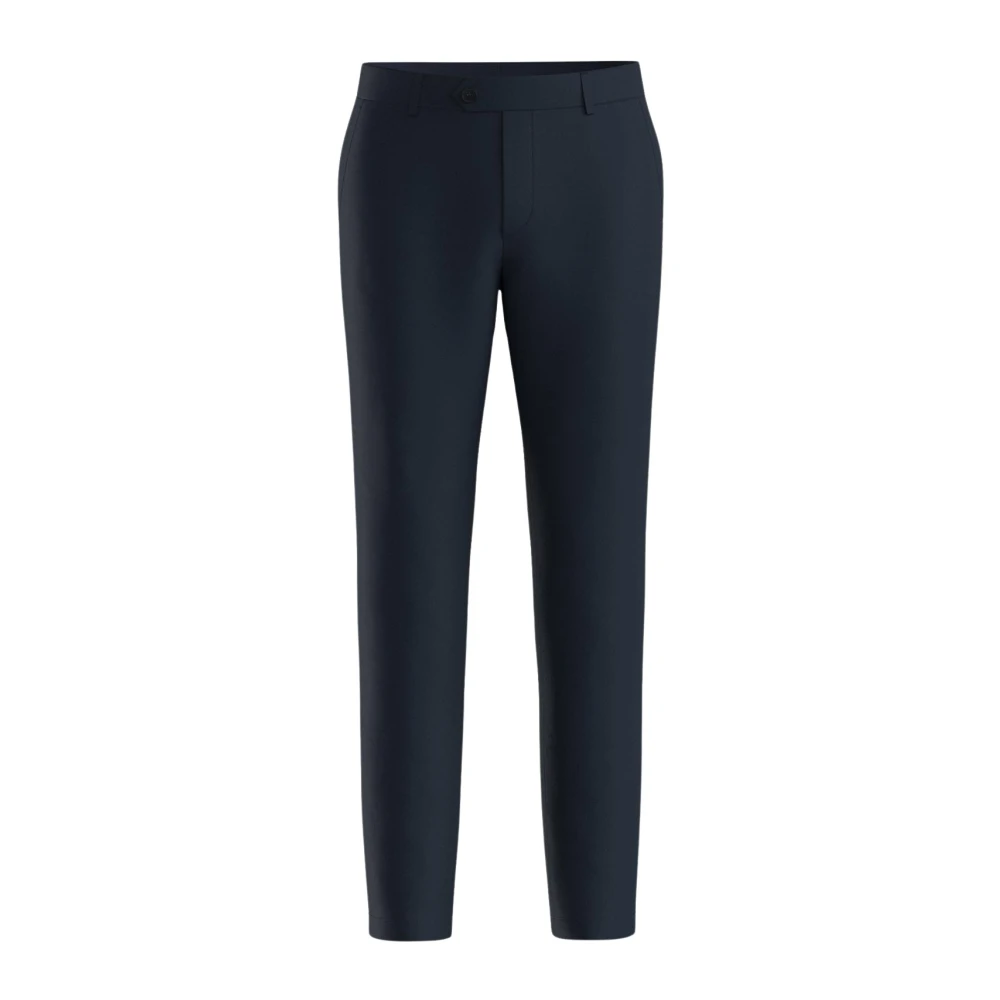 Hugo Herr Blå Byxor M, Polyester, Slim Fit Byxor