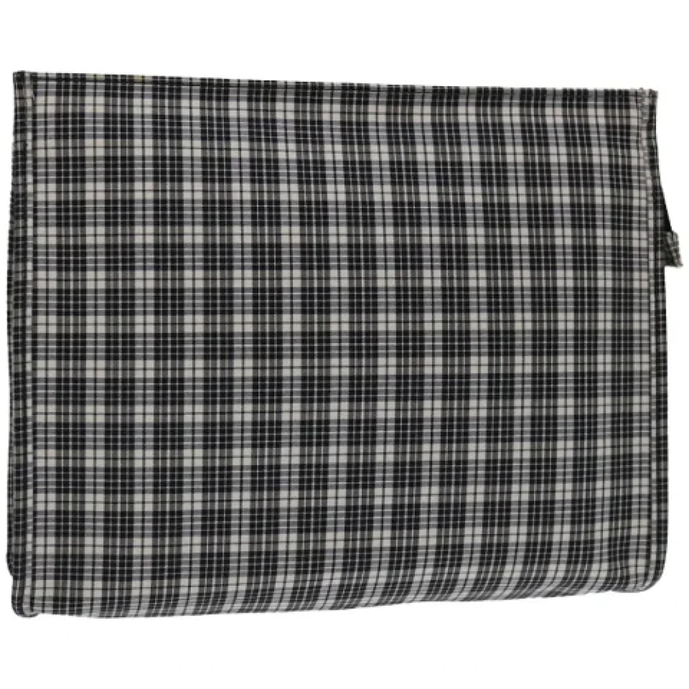 Dior Vintage Pre-owned Nylon clutches Black Dames