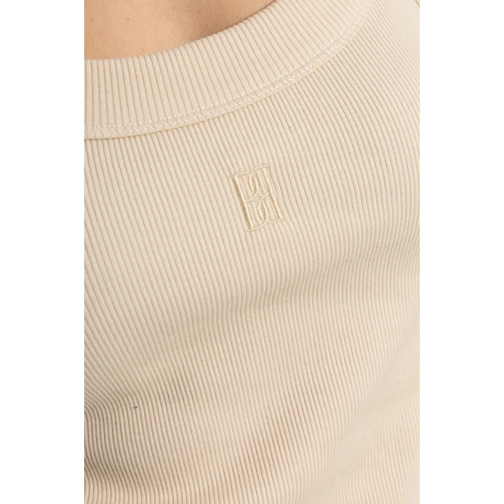 By Malene Birger Geribbelde jurk Lio By Herenne Birger Beige Dames