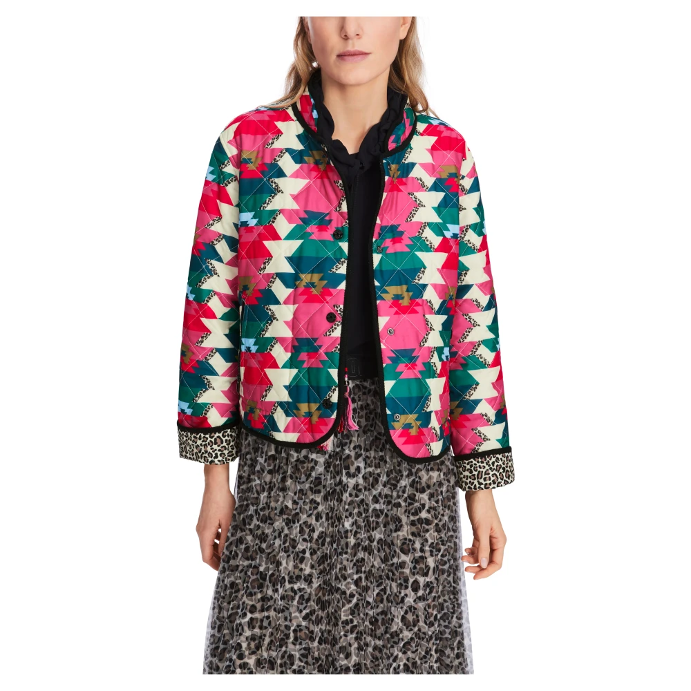 Marc Cain Omkeerbare Pufferjas met Print Multicolor Dames