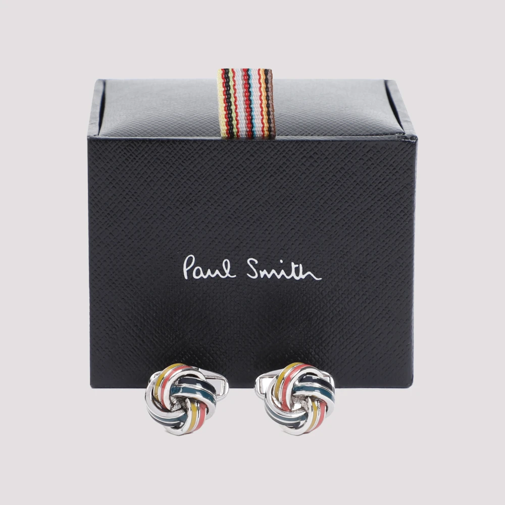 PS By Paul Smith Metalen Knoop Manchetknopen Gray Heren
