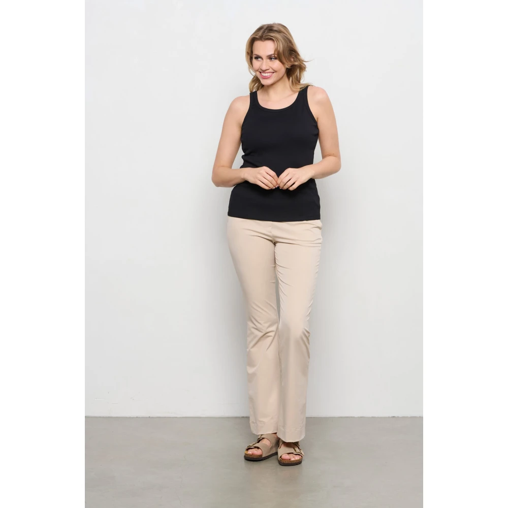 &Co Woman Top zonder mouwen Zomerse stijl Black Dames