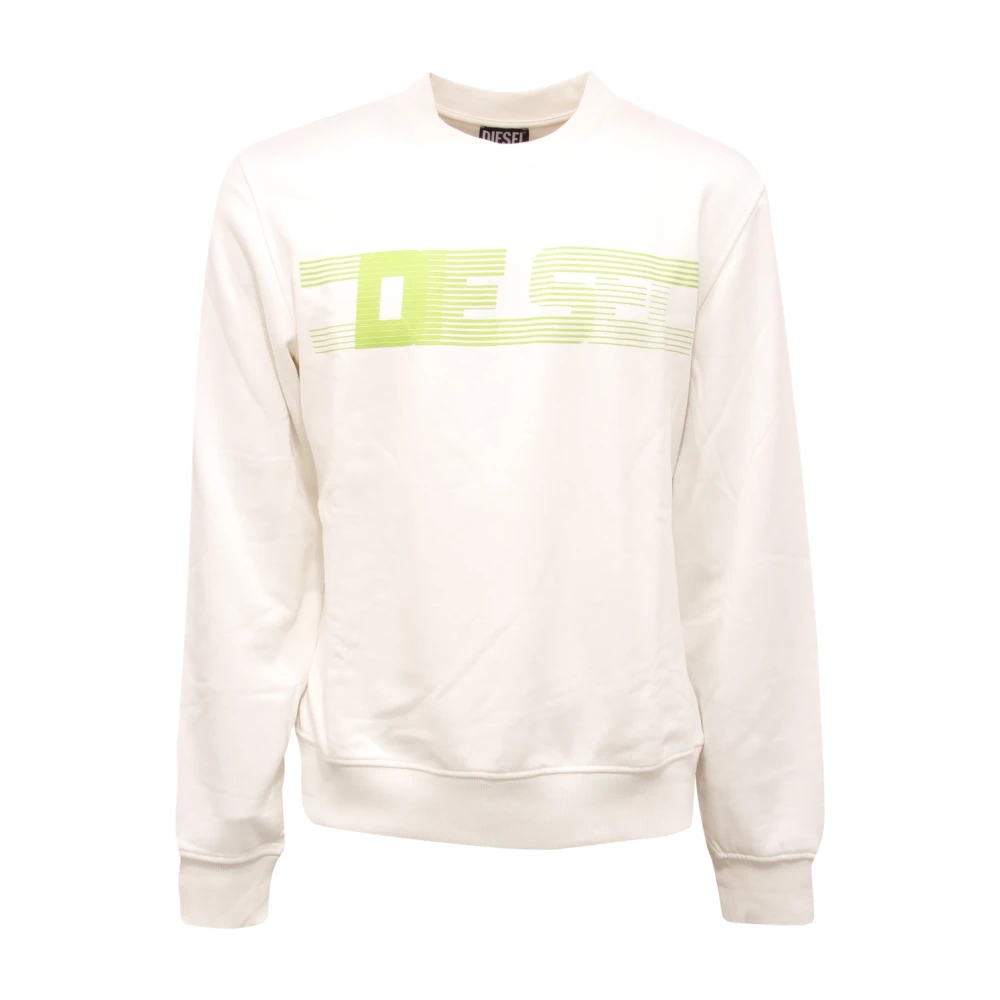 Diesel Men's White Sweatshirts, Xs, Ograc Sweatshirt