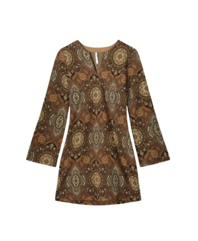 robe-evasee-motif-cachemire