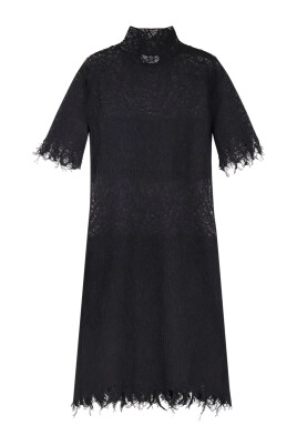 black-zip-high-neck-dress
