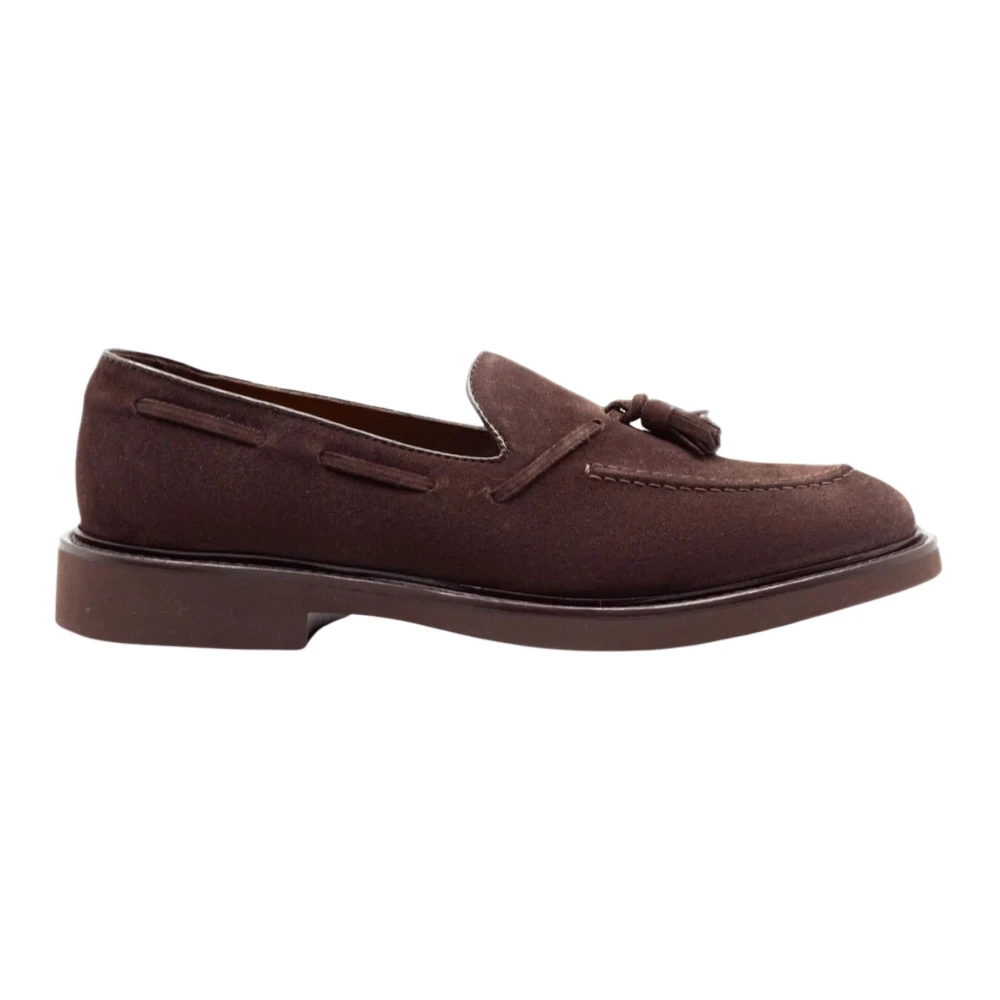 Doucal's Tassel Suede Loafers - Male - Boat Shoes - Brown - 10 Uk - Shoes