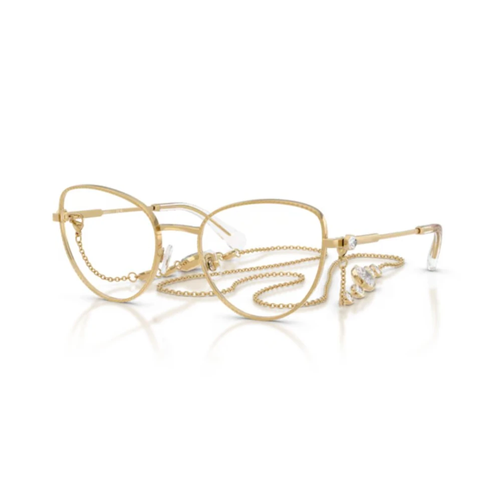 Swarovski Unisex Yellow Glasses, 54 Mm, Sk1022 Optical Frame