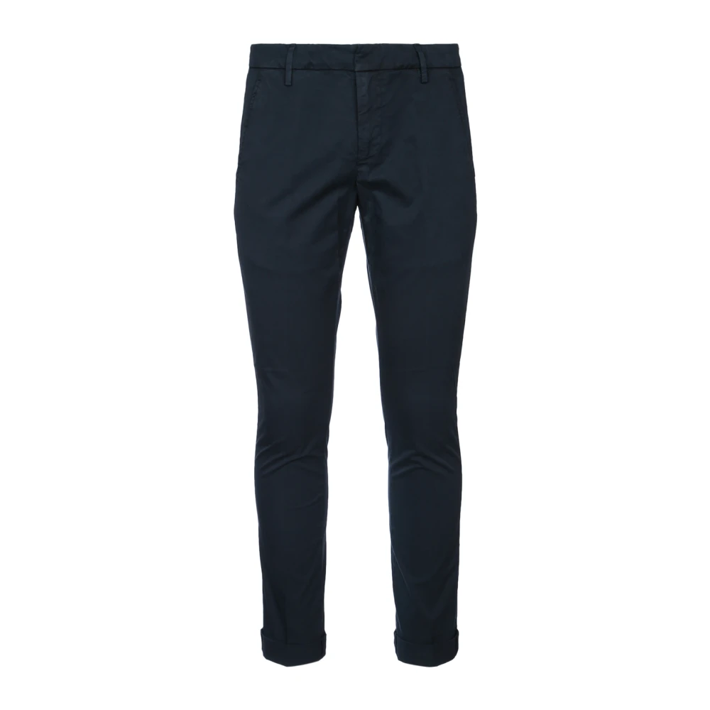 Dondup Men's Blue Slim-Fit Trousers, W36, Stylish Gaubert Trousers