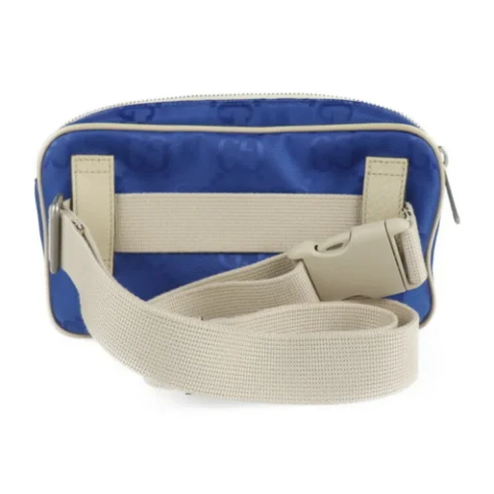 Gucci Vintage Pre-owned Leather crossbody-bags Blue Dames