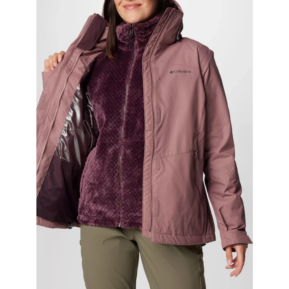 Columbia 3-in-1 Fleece Interchange Jas Roze Pink Dames
